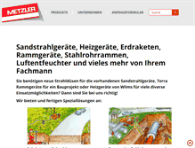 Tablet Screenshot of metzler.eu